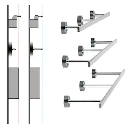 Normschiene Kappenfarbe schwarz