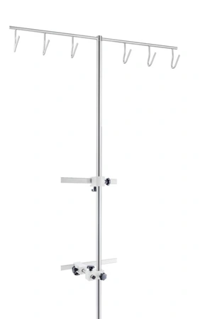 Infusionsflaschen- und Pumpenhalter, versetzt