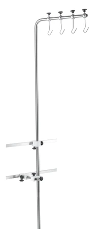 Infusionsflaschen- und Pumpenhalter, versetzt