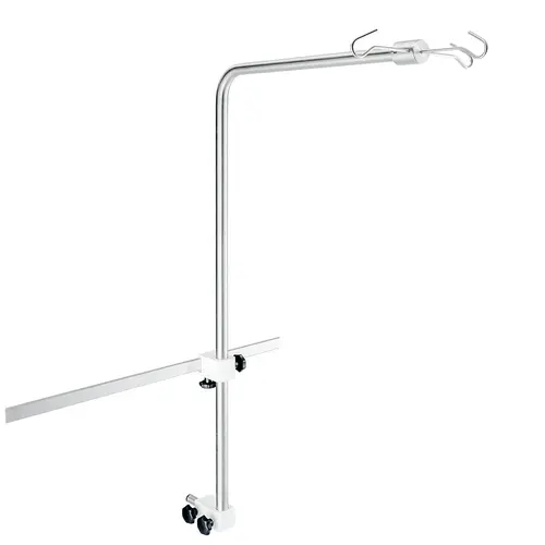 Infusionsflaschen- und Pumpenhalter, gebogen