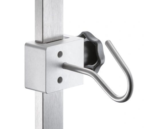 Normschienenklaue mit Haken