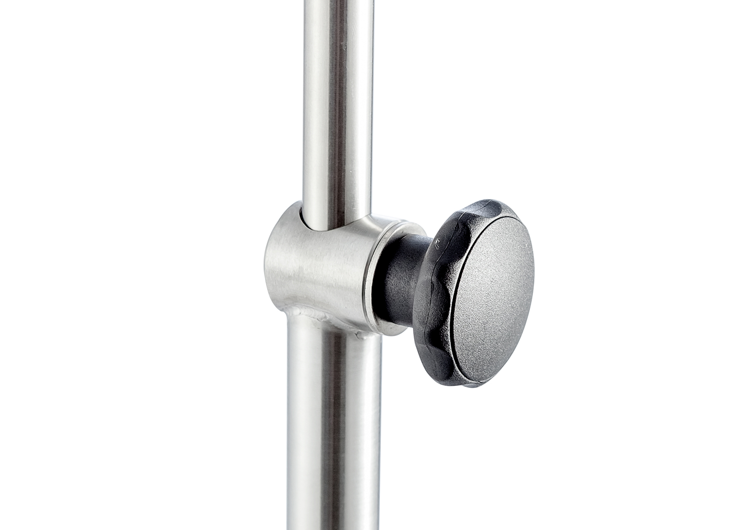 Tripod pole, screw-height-adjustment