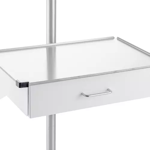Drawer console for pole