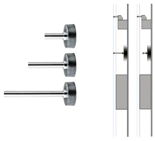 Wall holder for rail