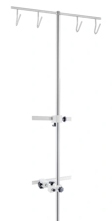 infusion bottle- and pump holder, staggered