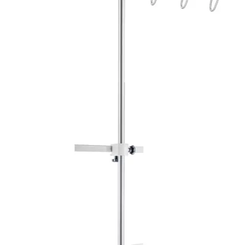 Infusion bottle- and pump holder, staggered