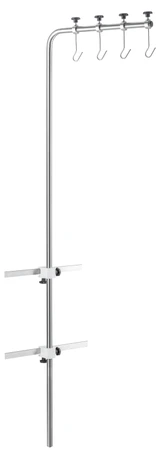 Infusion bottle- and pump holder, parallel