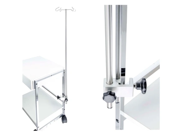 infusion bottle holder for equipment trolleys