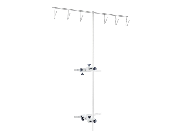 infusion bottle- and pump holder, variable