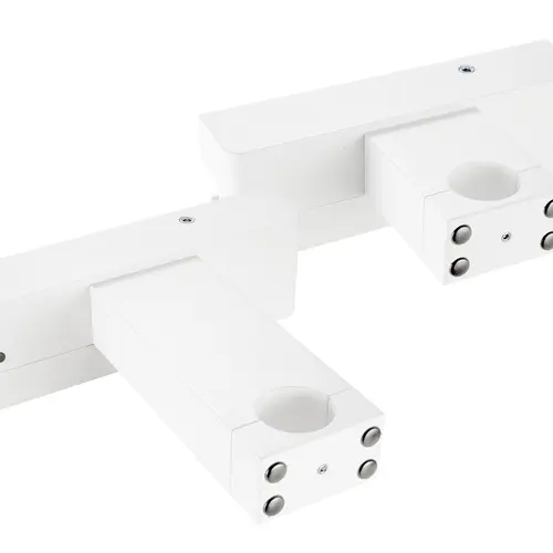 Rail trolley, staggered