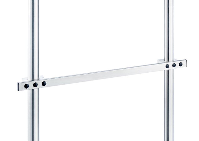 single rail for 2 poles