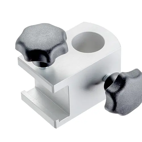 Rail clamp for poles