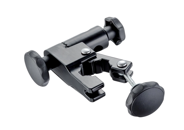 mounting clamp for wheelchairs