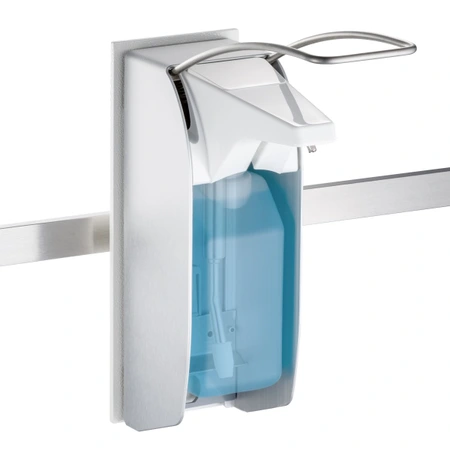 liquid dispenser for standard rails