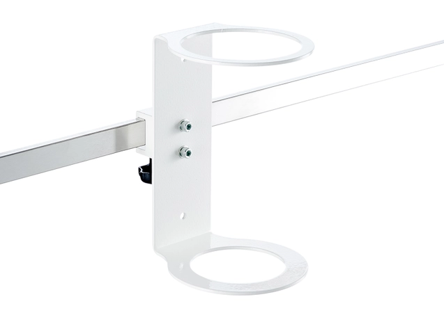 gas cylinder carrying board with rail clamp