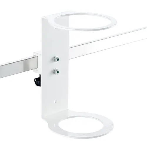 Gas cylinder carrying board with rail clamp