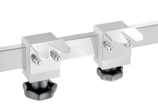 tube holder with rail clamp