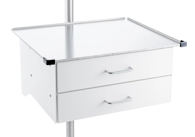 drawer console for pole
