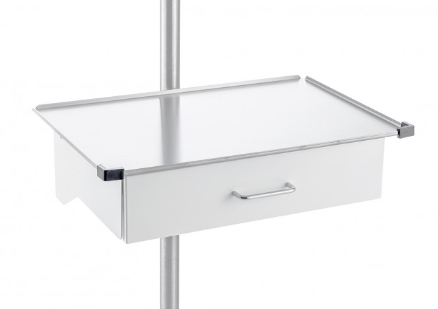 drawer console for pole