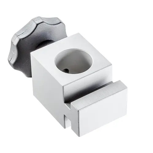 holder with rail for pole